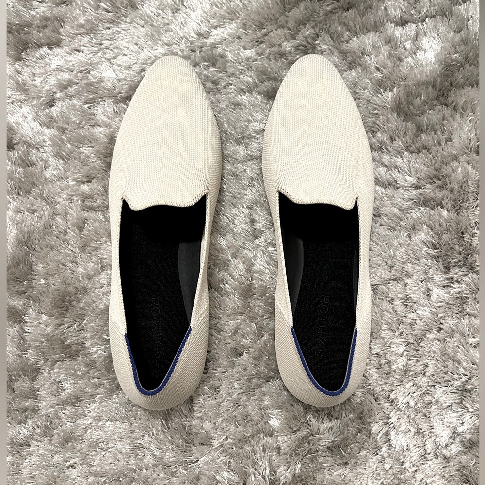 Rothy’s The Almond Loafer in Vanilla Bean 10.5